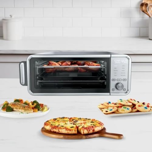 Ninja Flip 10‑in‑1 Toaster Oven & Air Fryer, 17‑Qt Countertop Oven, 1800W, Up to 500°F, Air Fry, Air Roast, Bake, Broil, Pizza, Toast, Dehydrate, Reheat, Keep Warm, Bonus Broil Rack