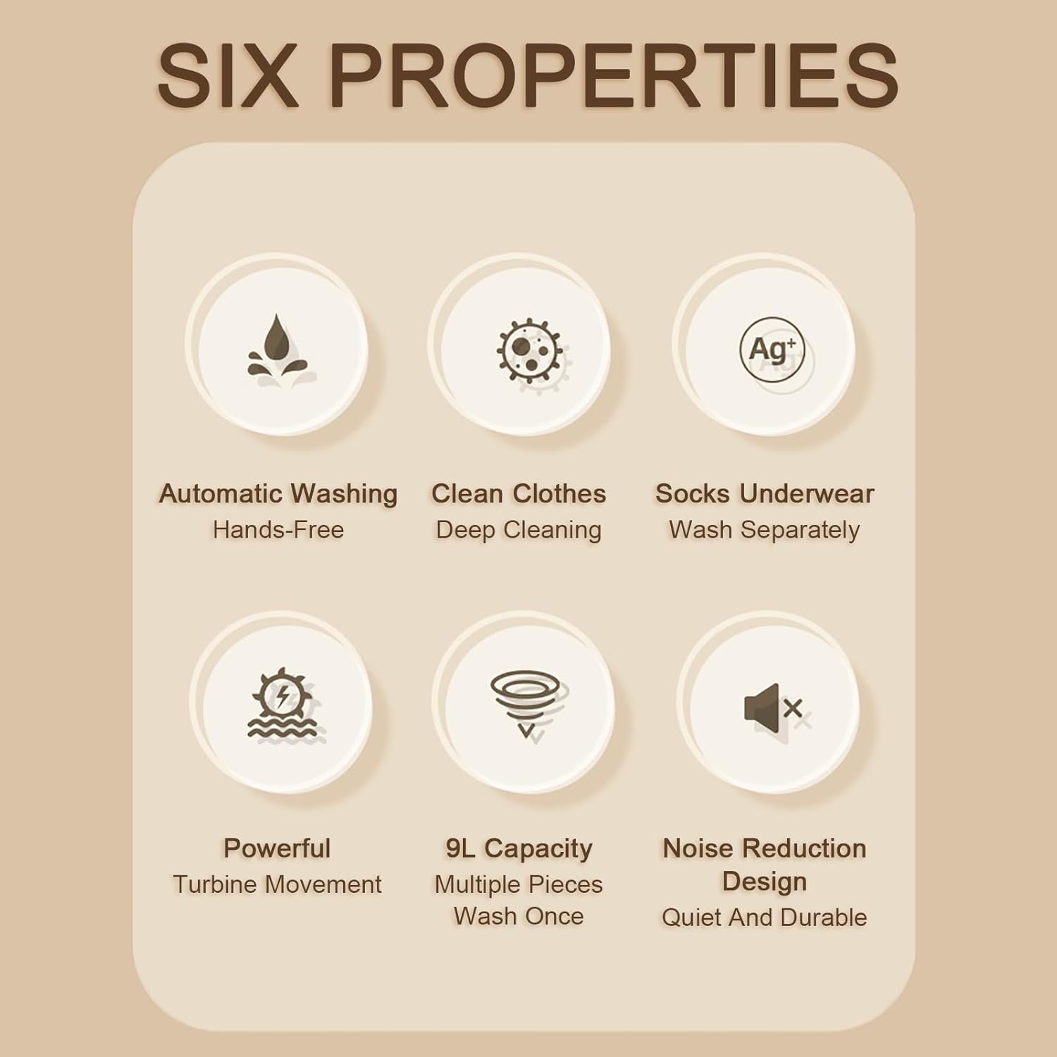 Mini Washer, Washer, for Socks Underwear Baby Clothes,Suitable for Apartment Camping RV Travel Laundry (Size : B)