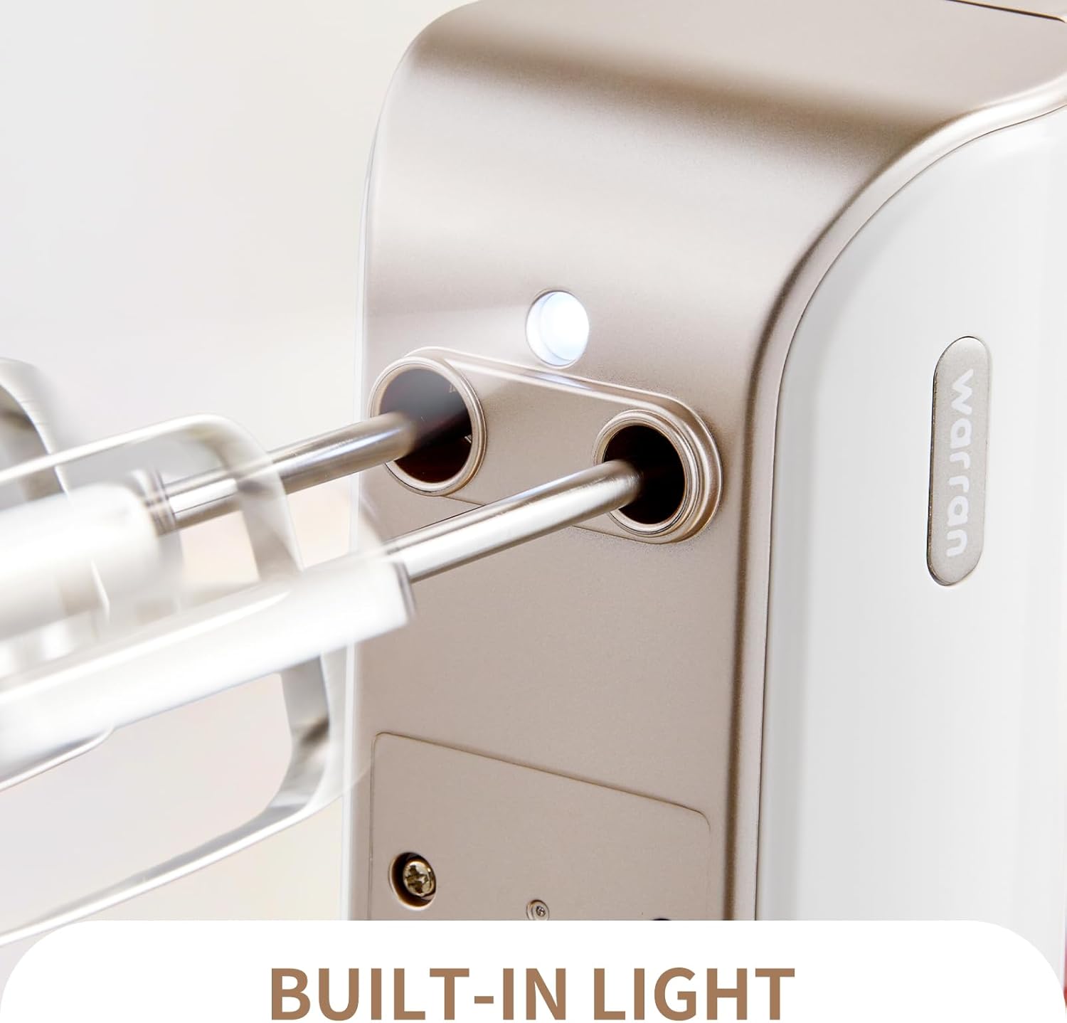 4-in-1 Electric Hand Mixer for Baking, Cooking and Coffee Drinks(Champagne Gold)