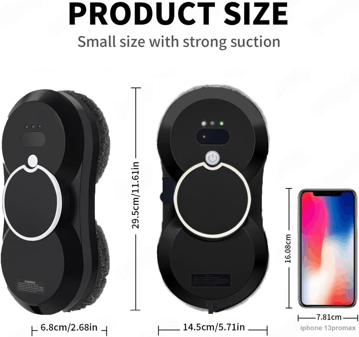 Window Cleaner Robot with Ultrasonic 5600PA Auto Water Glass Cleaning Automatic Smart Robot Cleaner,Window Vacuum Cleaner with Control Windows/Tiles/Class Door Indoor Outdoor