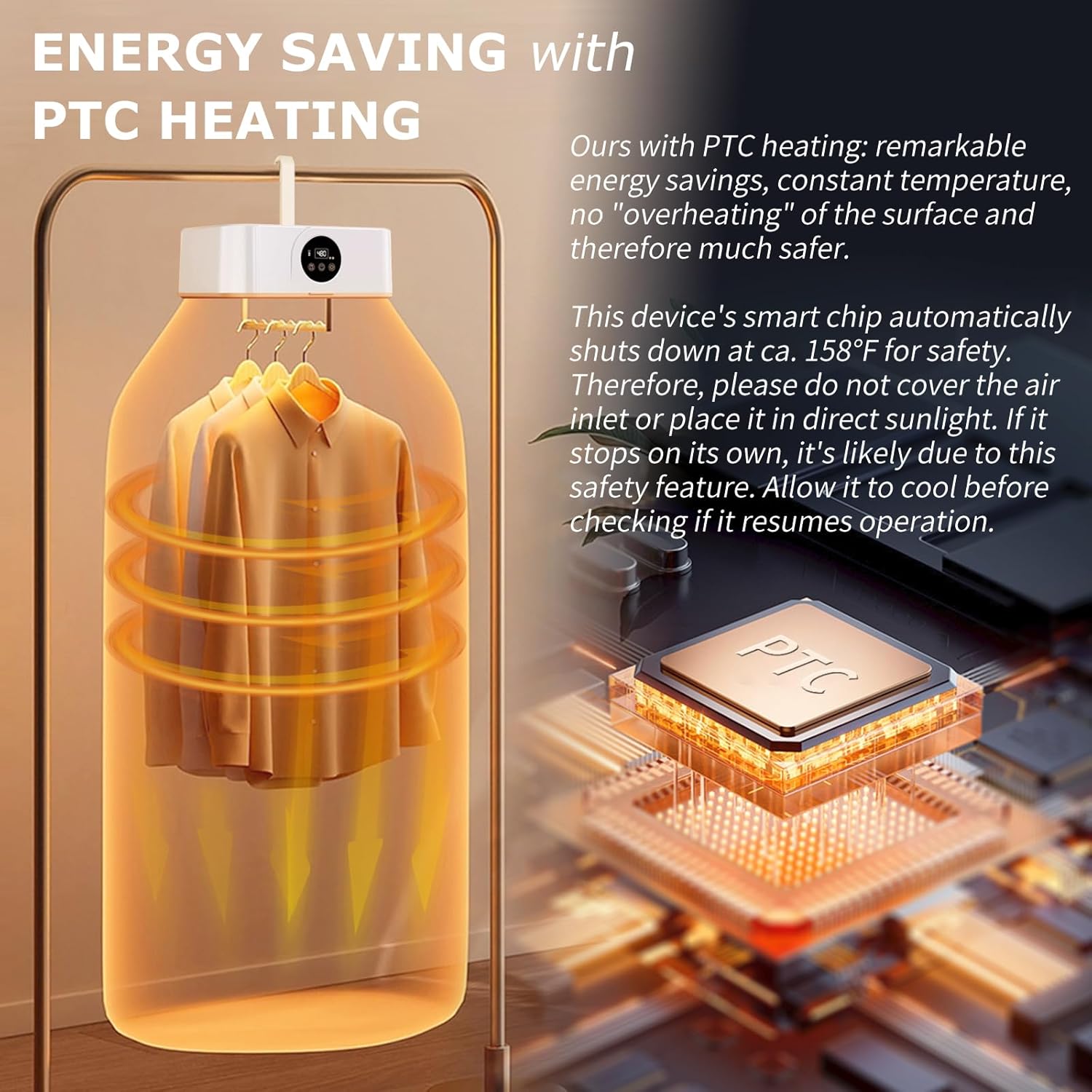 Portable Clothes Dryer - Mini Portable Dryer Machine for Laundry Apartments and Travelling, Hotel Room