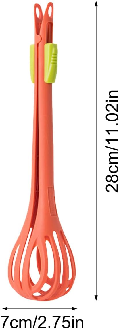 Multifunctional Egg Beater | Dependable Grip Egg Whisk | Food Clip for Boiled Eggs | Handheld Egg Whisk Blender for Cooking, Blending, Whisking and Stirring