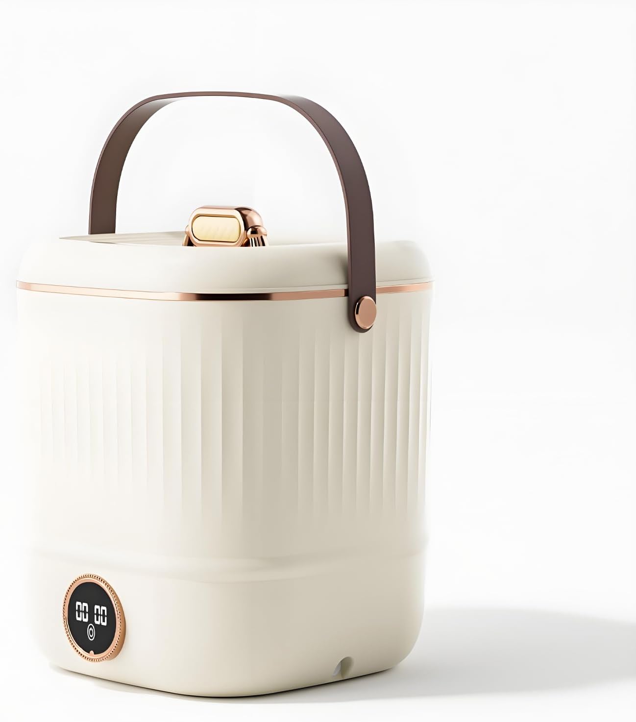 Mini Laundry Machine And Drying, Portable Mini Washing Machine For Underwear, Small Washing Machines For Apartments, Dorm,RV, Travel(Size:11.02 * 11.02 * 12.59in,Color:beige)