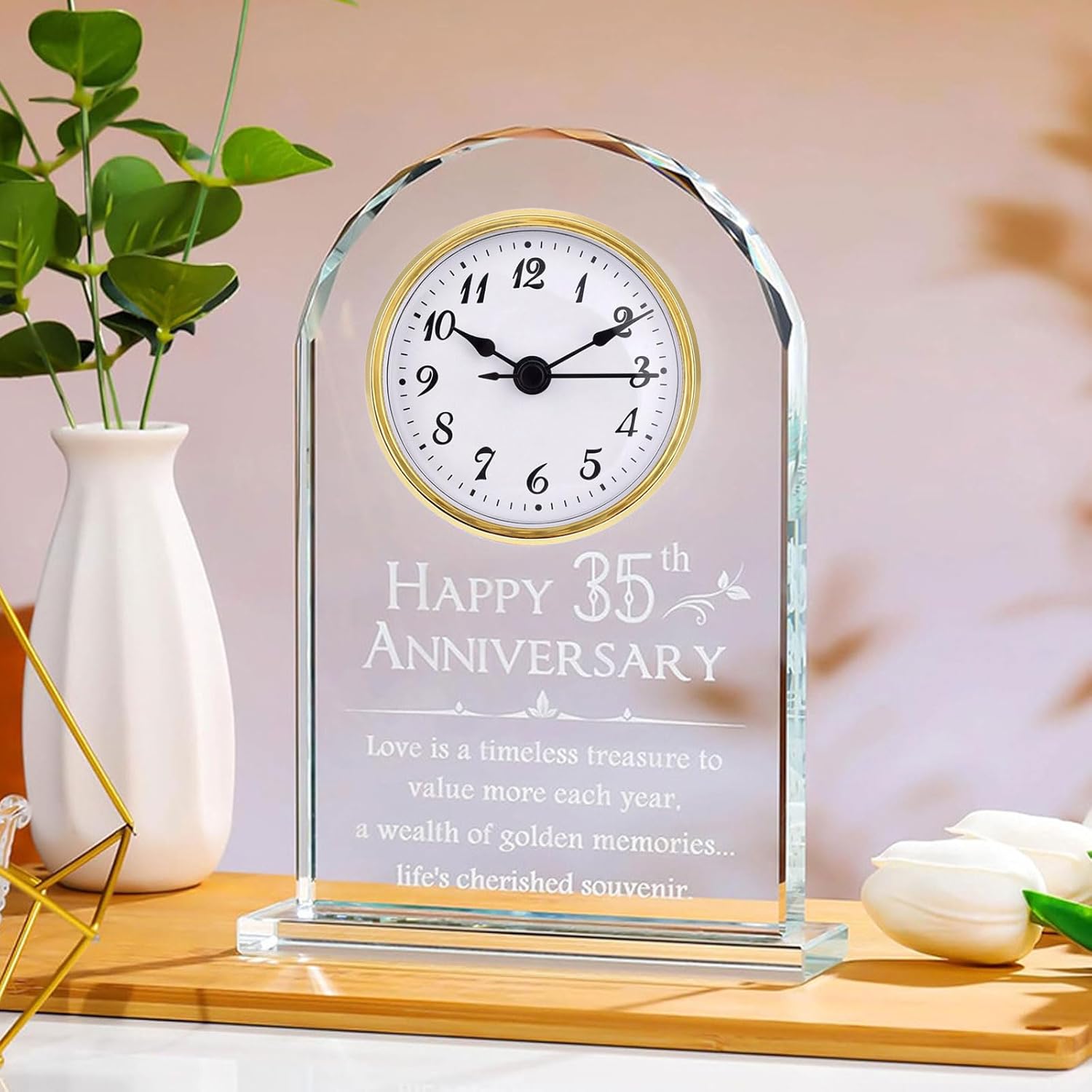 Modern 70mm Quartzs Clock Movement Metal Dials Black Hands Gold Finish Easy Installation Decorative Household Access Easy Installs Clock Movement