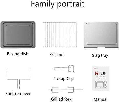 oven mini oven air fryer oven Electric Oven Home Baking Multifunctional Fully Automatic Non-Slip -Stick CoatingHigh Capacity Self-Adjustable time Barbecue Machine 40L Mini Ovens Toaster Oven Air Fry