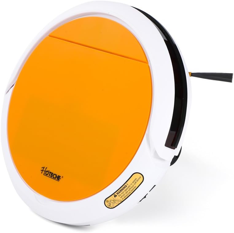 Hoteche Robotic Vacuum Cleaner with 450ML Dustbin, Auto Zigzag Cleaning, Gyroscope Navigation, 1000PA Suction, Fall-Arrest & Anti-Collision