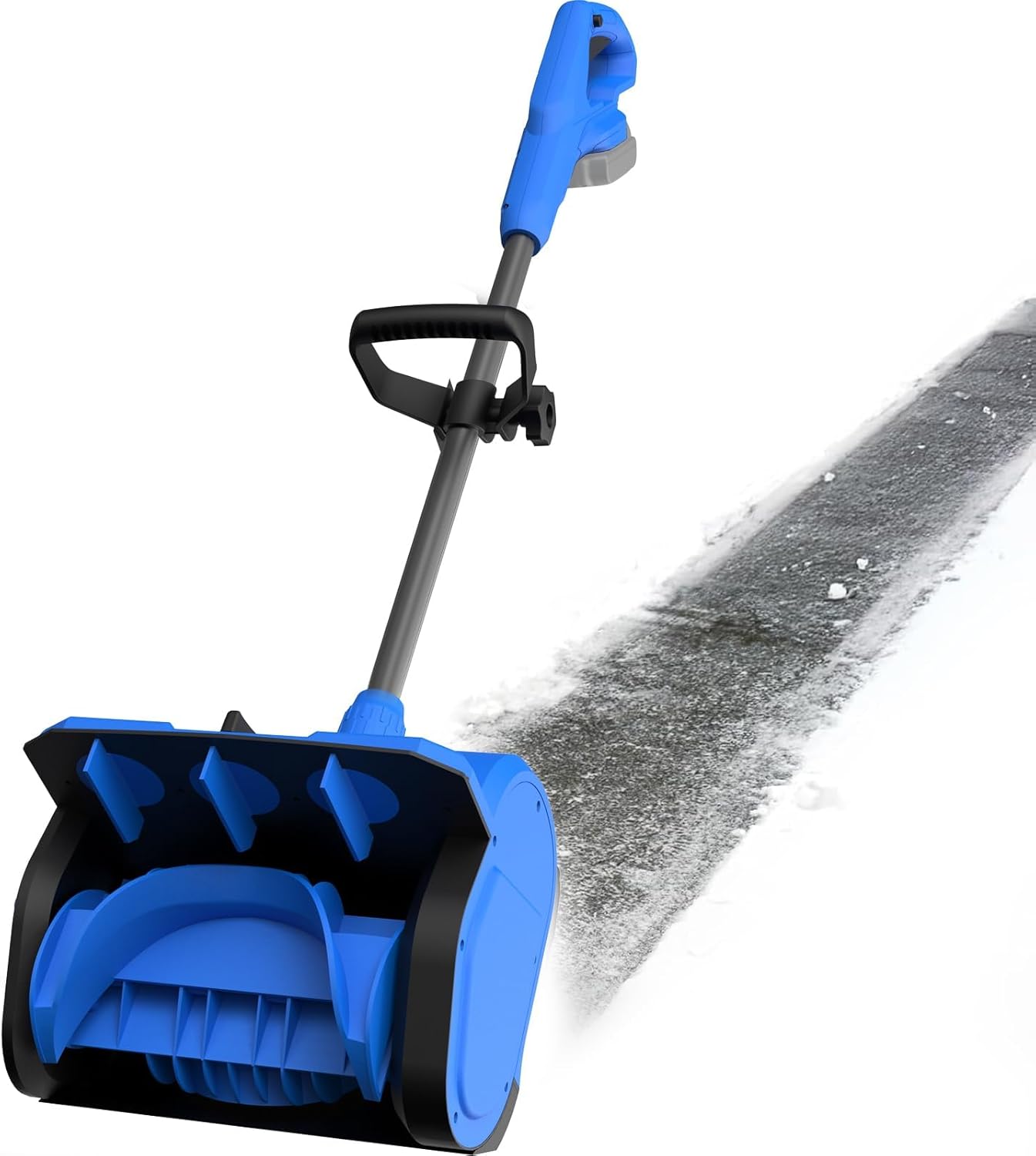 10 inch Cordless Snow Shovel for Dewalt 20v Battery(NO Included), Brushless Electric Snow Blower with Adjustable Front Handle, 6in. Depth, 20FT Throw Distance Snow Shovel for Deck Driveway