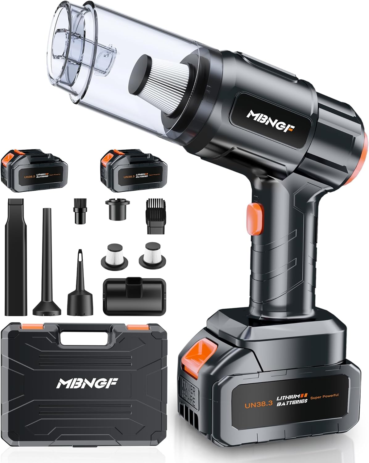 Car Vacuum High Power Suction for Home, Desktop, Pet Hair(Midnight Black)