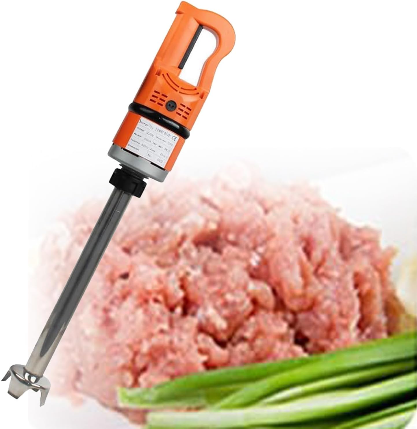 500 W/1000W Commercial Handheld Immersion Blender Brushless Motor 300mm/ 450mm High Speed Blender 304 Stainless steel whisk Stick,450mm