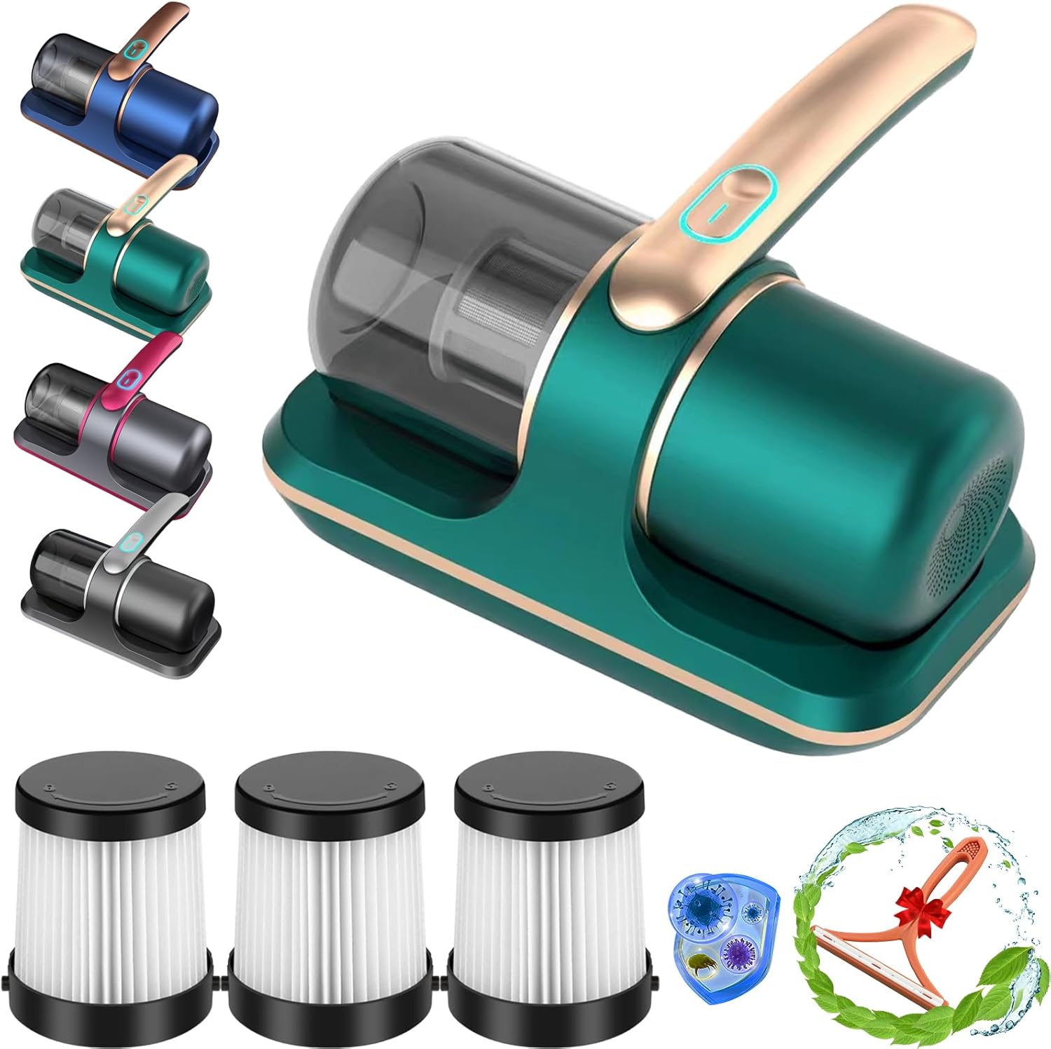 Isterilize Handheld Vacuum for Mattress, Sleep vac UV Handheld Vacuum by Isterilize, Vibrate 8,000 Times per Minutem (Green)