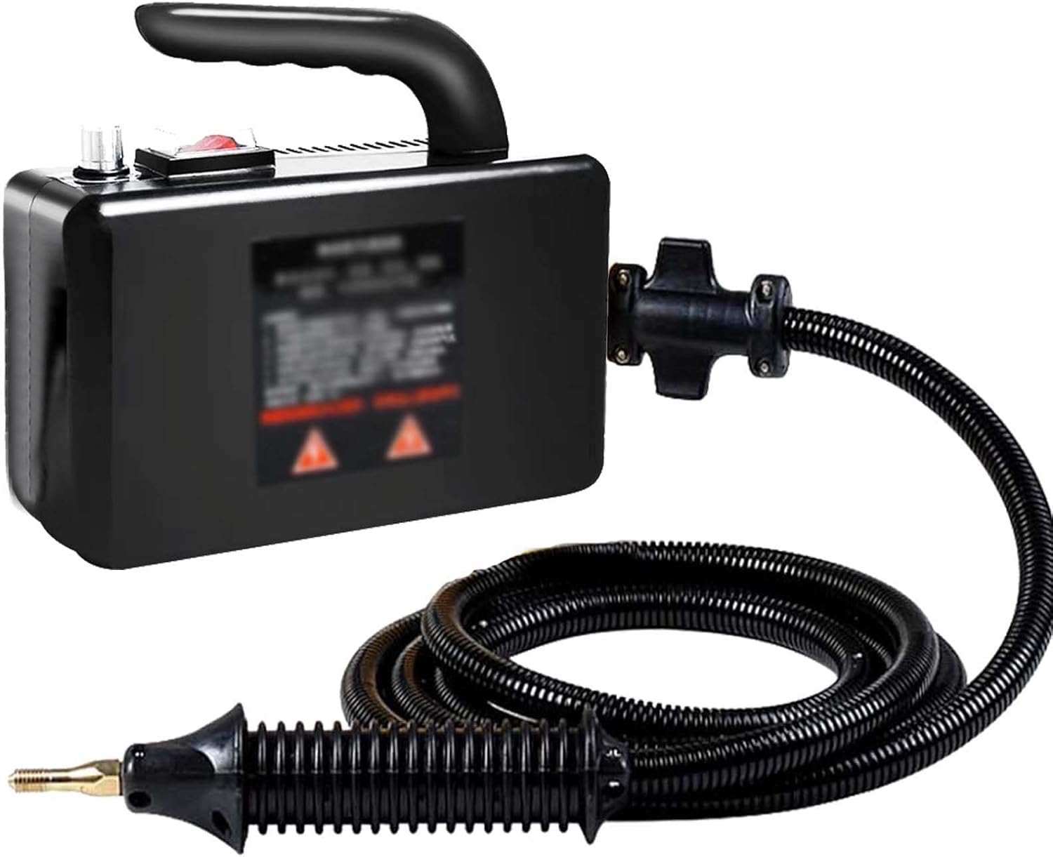 High Pressure Steam Cleaner with Nozzle,2600W Steam Cleaner Portable Handheld Device,Instant Heat and Regulated Steam Dryness,Household Steam Cleaner,Black-220V