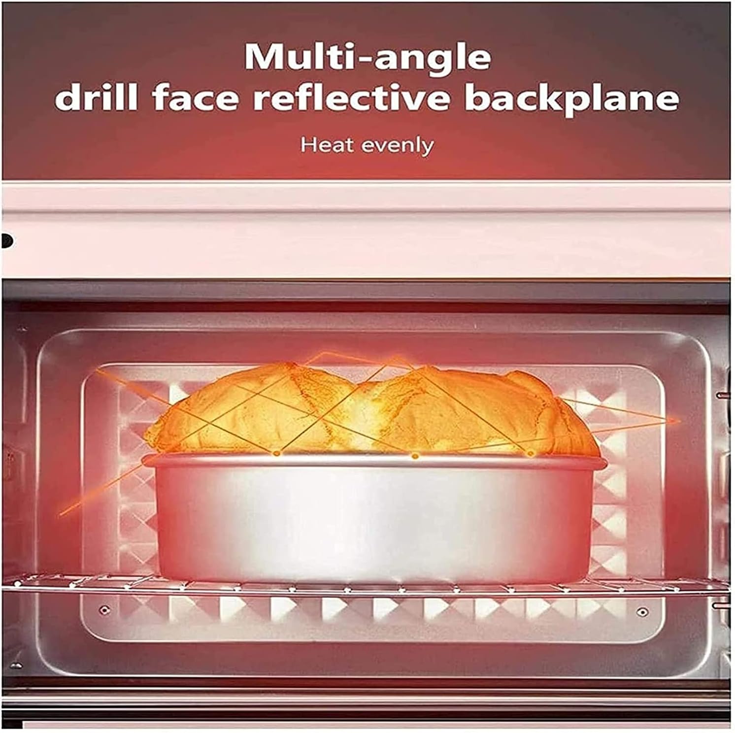 35L Air Fryer Convection Oven Rotisserie, Retro Countertop Small Mini Oven, Electric Oil less Cooker For Air Fry, Bake, Broil, Roast, Grill, Reheat, Warm, Rotate