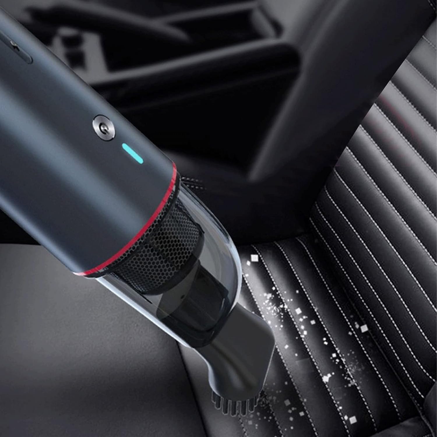 Vacuum Cleaners Vacuum Cleaner Portable Handheld Suction Low Noise Vacuum for Car Cleaner (Color : White) (White)