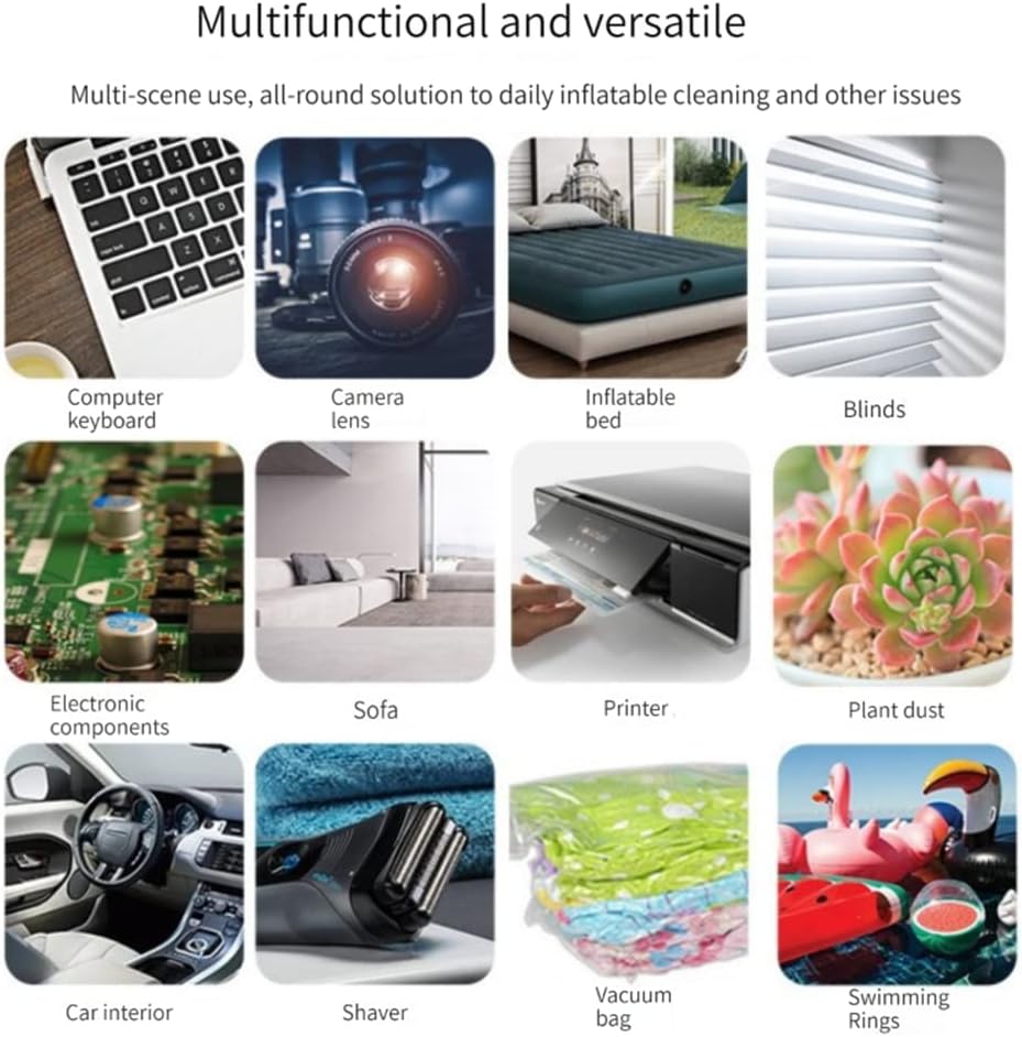 Handheld Vacuum and Blower Cordless, 8000Pa Strong Suction Car Vacuum Cleaner and Blower, Air Duster, Portable Rechargeable Powerful Car Vacuum Cordless Air Blower for Car, Computer, Pet Hai