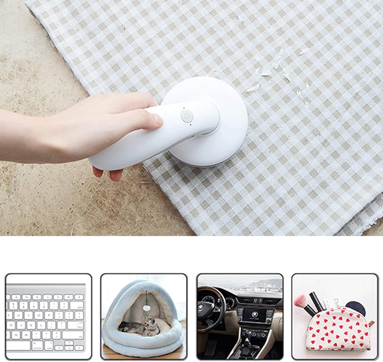Hand held Vacuum Handheld Vacuum Cleaner Portable Home Car USB Charging Desktop Vacuum Cleaner for Car Home Keyboard (Color : Pink)