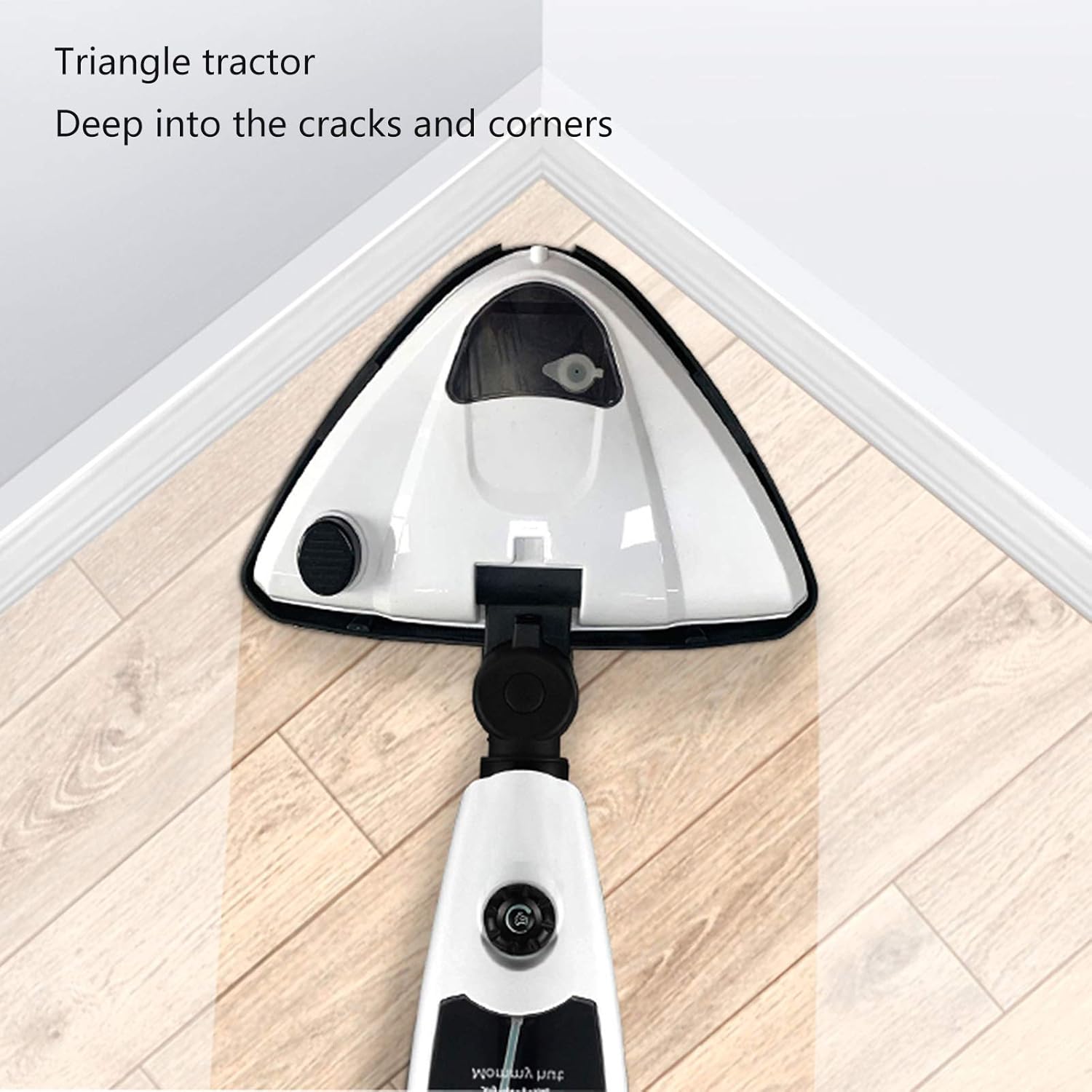 Household Steam Mop Rechargeable Floor Cleaner Scrubber Vertical Multi-Purpose All-in-One Carpet Floor for Living Room Bedroom Dining Room Carpet White