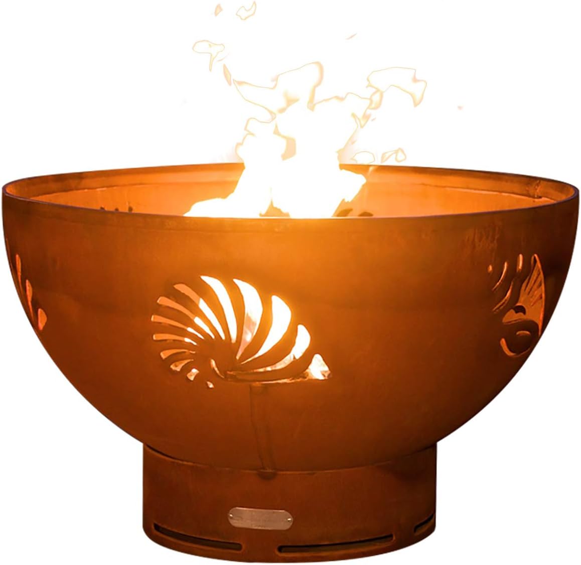 Fire Pit Art Sea Creatures Wood Fire Pit (SeaCreatures)