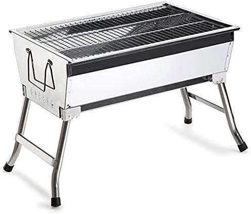 Grills Stainless Steel Grill Outdoor Portable Charcoal Grill Home Folding Picnic BBQ Carbon Oven Stove Charbroiler More Than 5 People