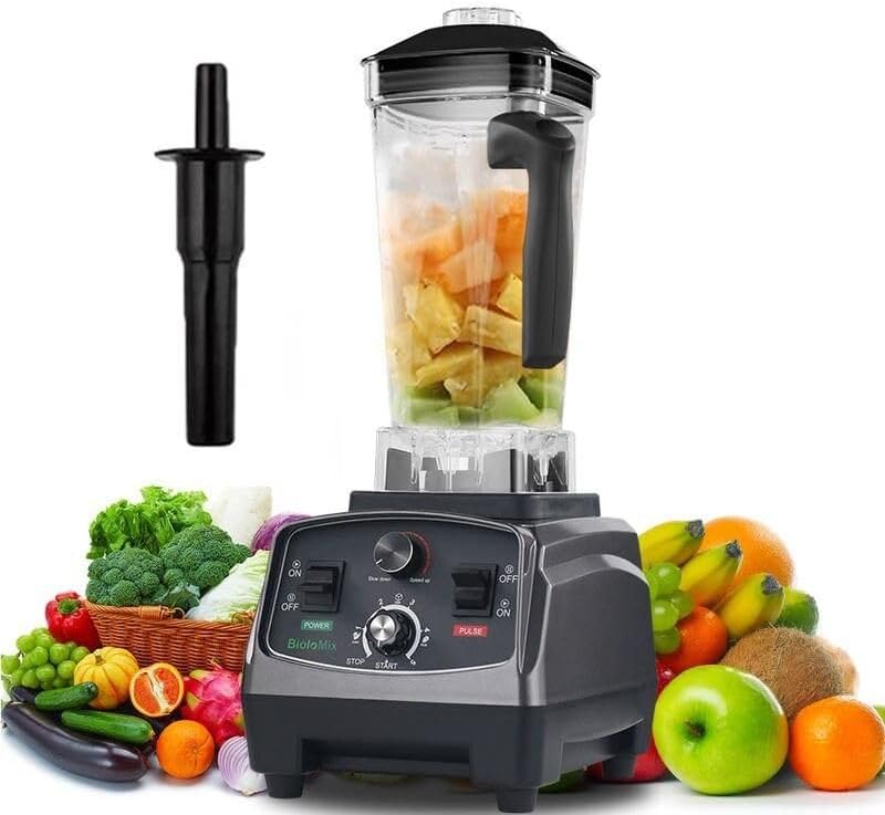 high power 2200w commercial grade blender with timer, 2l bpa-free jar