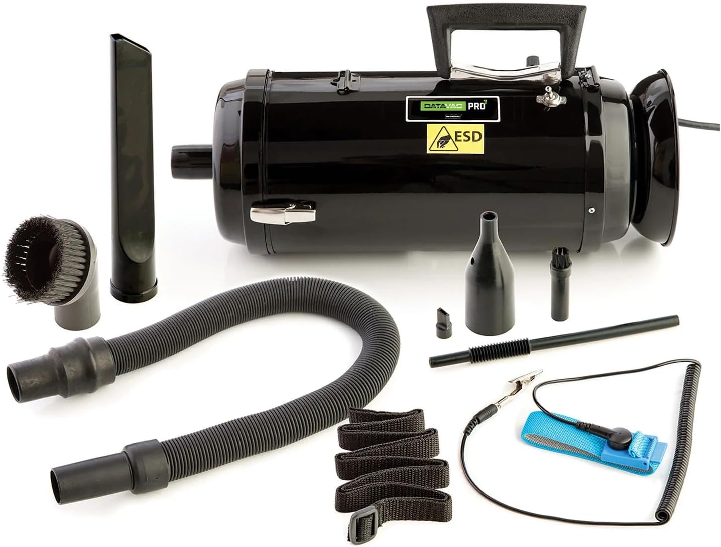 METROVAC Datavac 3 ESD-Safe 2-Speed Motor Vacuum, Blower & Dusting System | All-Steel Maintenance Tool for Computer, Printer, Copiers & Electronic Office Equipment w/HEPA Filter | 1.7PHP