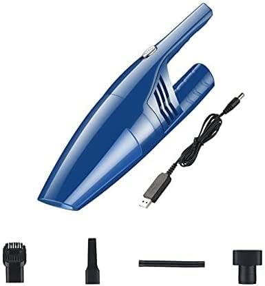 Handheld Vacuum, Hand Vacuum 120W/4500pa Vacuum Wet/Dry Handheld Vacuum Cordless Portable Vacuum Cleaner for Pet Hair, Home, and Car Cleaning Energy-Saving and Silent (Color : Blue)