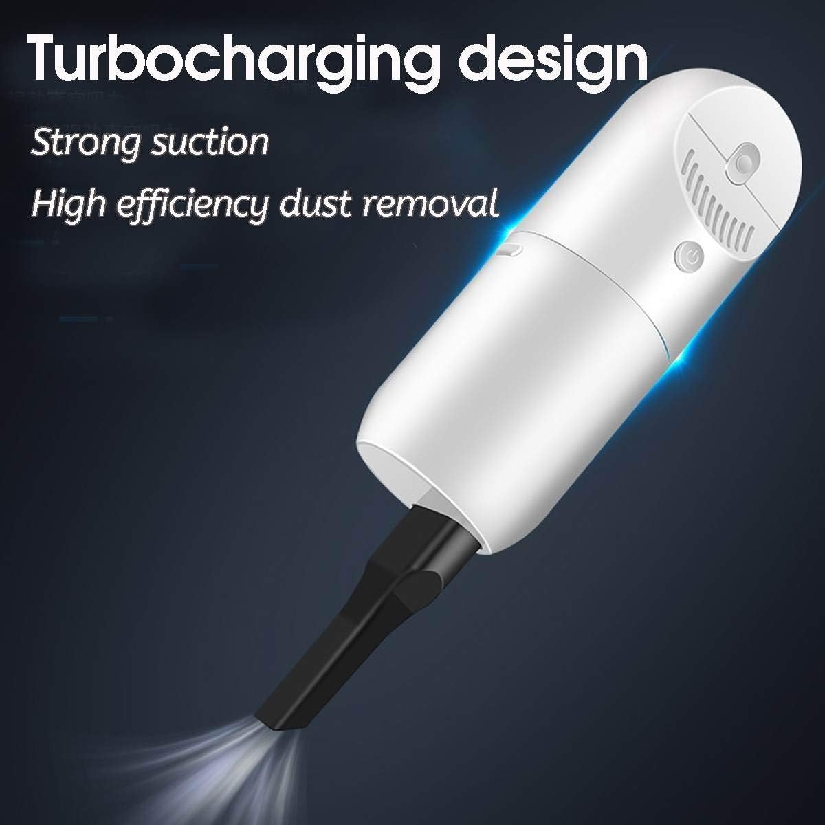 120W Handheld Vacuum Cordless Powerful Cyclone Suction Portable Rechargeable Vacuum Cleaner Quick Charge for Car Home Pet Hair