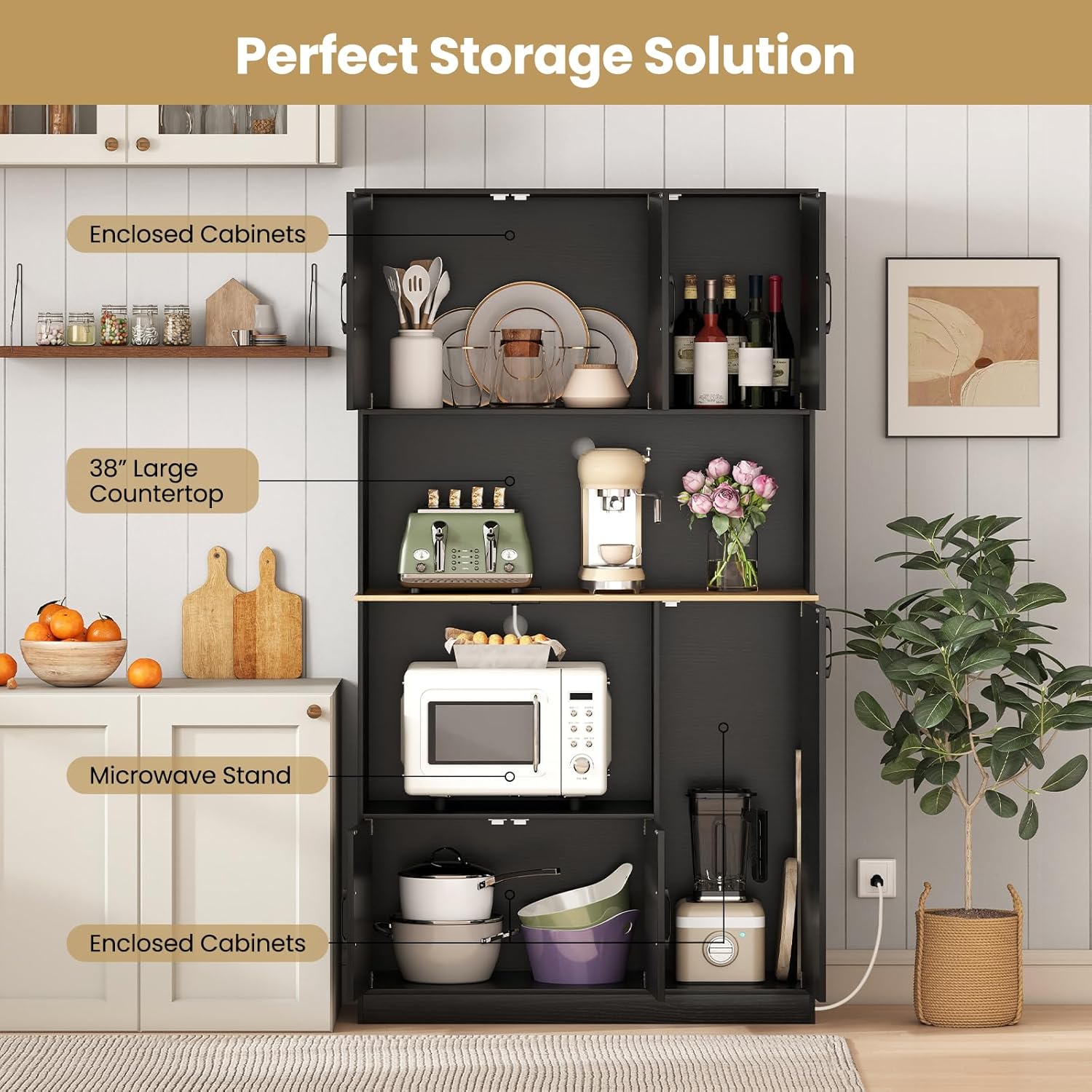 Giantex Kitchen Pantry Cabinet, 71