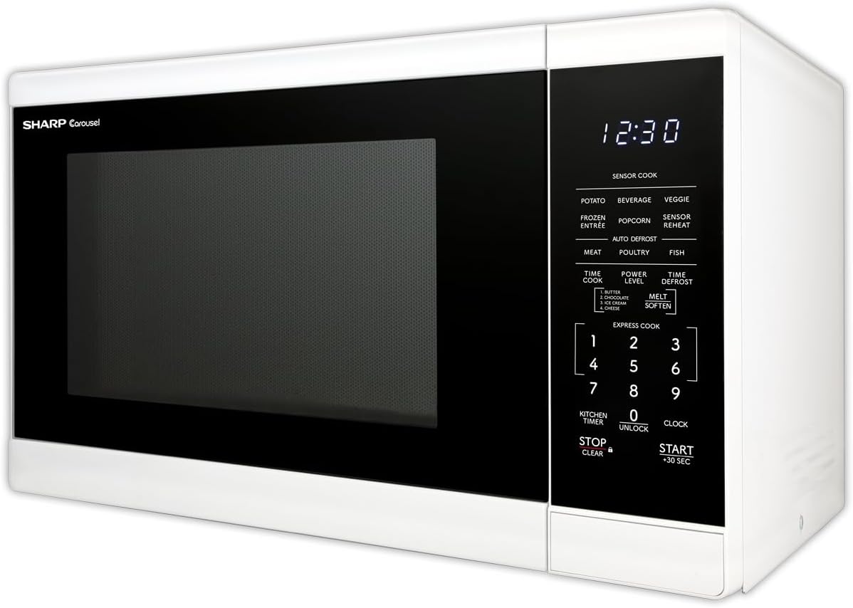 SHARP Countertop Microwave Oven with Removable 12.4