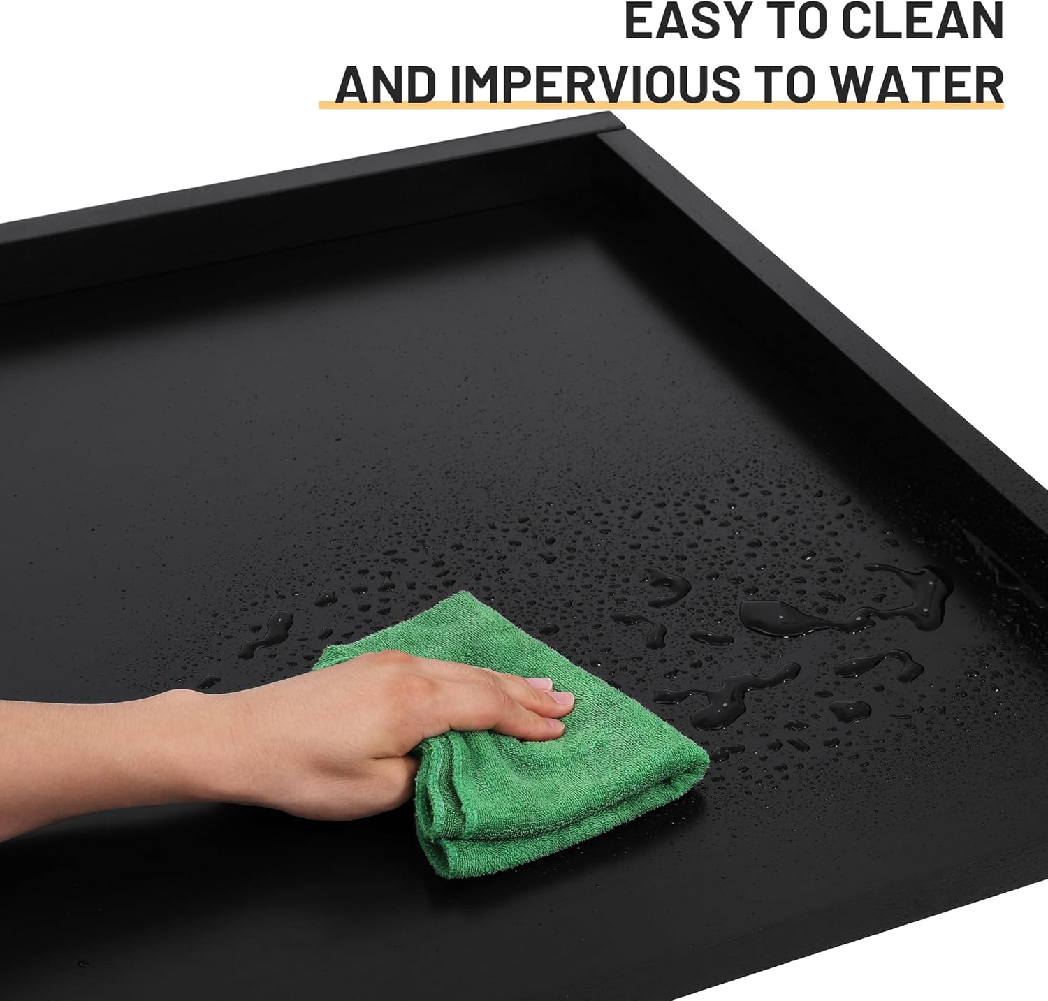 Washer Dryer Countertop, 100% Natural Wood, Laundry Countertop Over Washer and Dryer, Laundry Machine Topper for Front Loaders, Fits All Major Brands, Anti Vibration Pads, 54” x 27.5