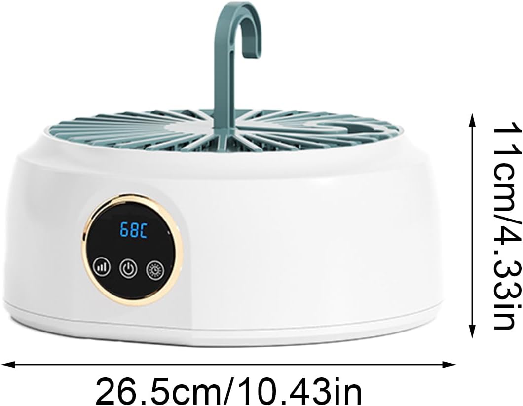 Portable Clothes Dryer – 600W Small Drying Machine, Foldable Compact Device, Energy Saving Dryer | Apartment Laundry Solution, Lightweight Underwear Shirt Drying Equipment for Home Travel Dorm Use