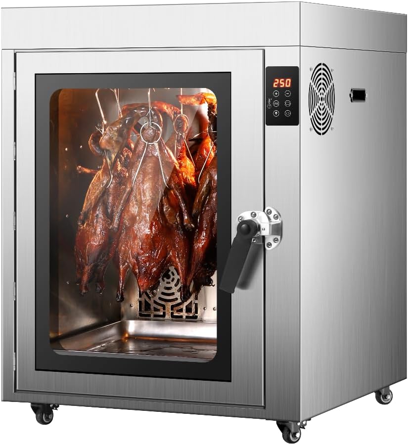 Electric Commercial Duck Rotisserie Oven,Multi-Function Vertical Oven 170QT, Designed For Baking, Roasting, Broiling, And Rotisserie-Style Cooking,Microwave And Hot Air Circulation 220V