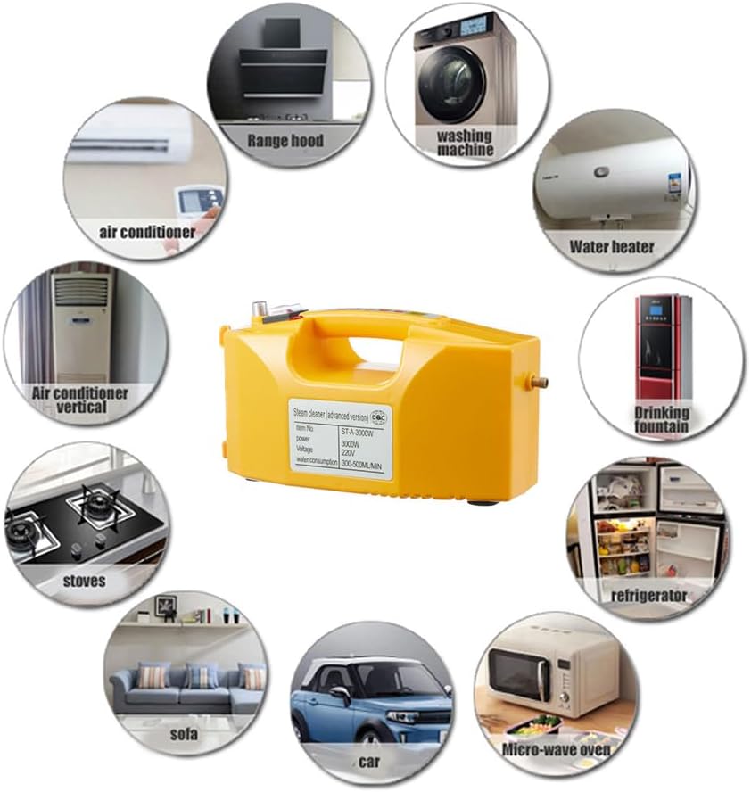 Shoe Cleaner Car Cleaning Machine High Pressure Steam Cleaner (Yellow)