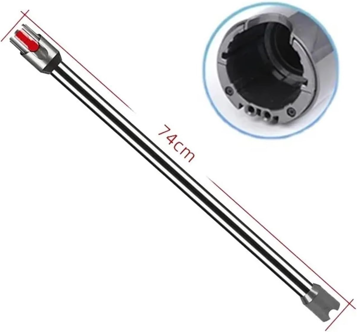 Extension Rod,Compatible For Dyson， V12 SV18 V10Slim SV20Cordless Stick Vacuum Cleaner Quick Release Handheld Wand Tube Pipe Bar Replacement