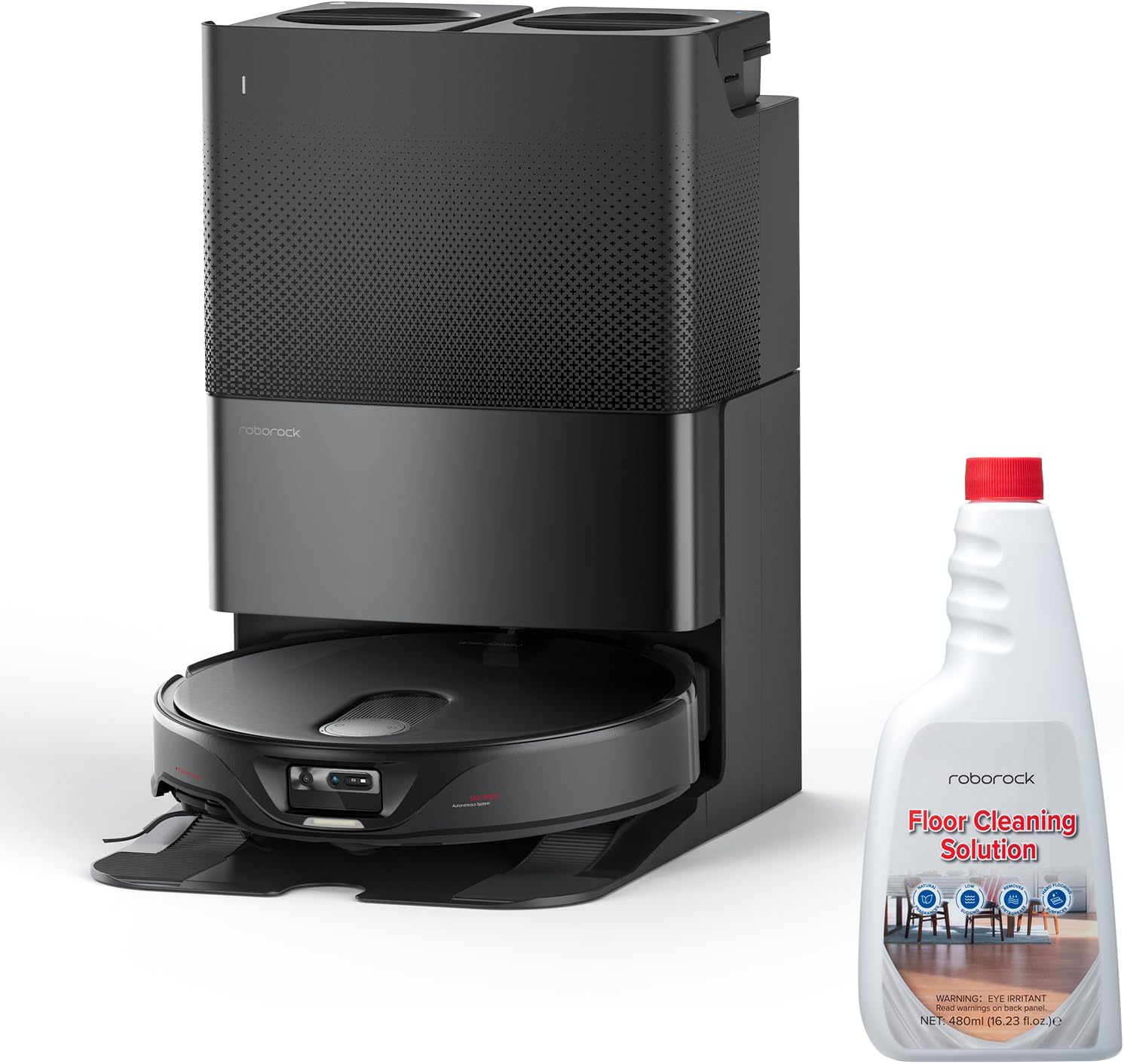 roborock Qrevo Slim Robot Vacuum and Mop with Multi-Surface Floor Cleaning Solution 480ml