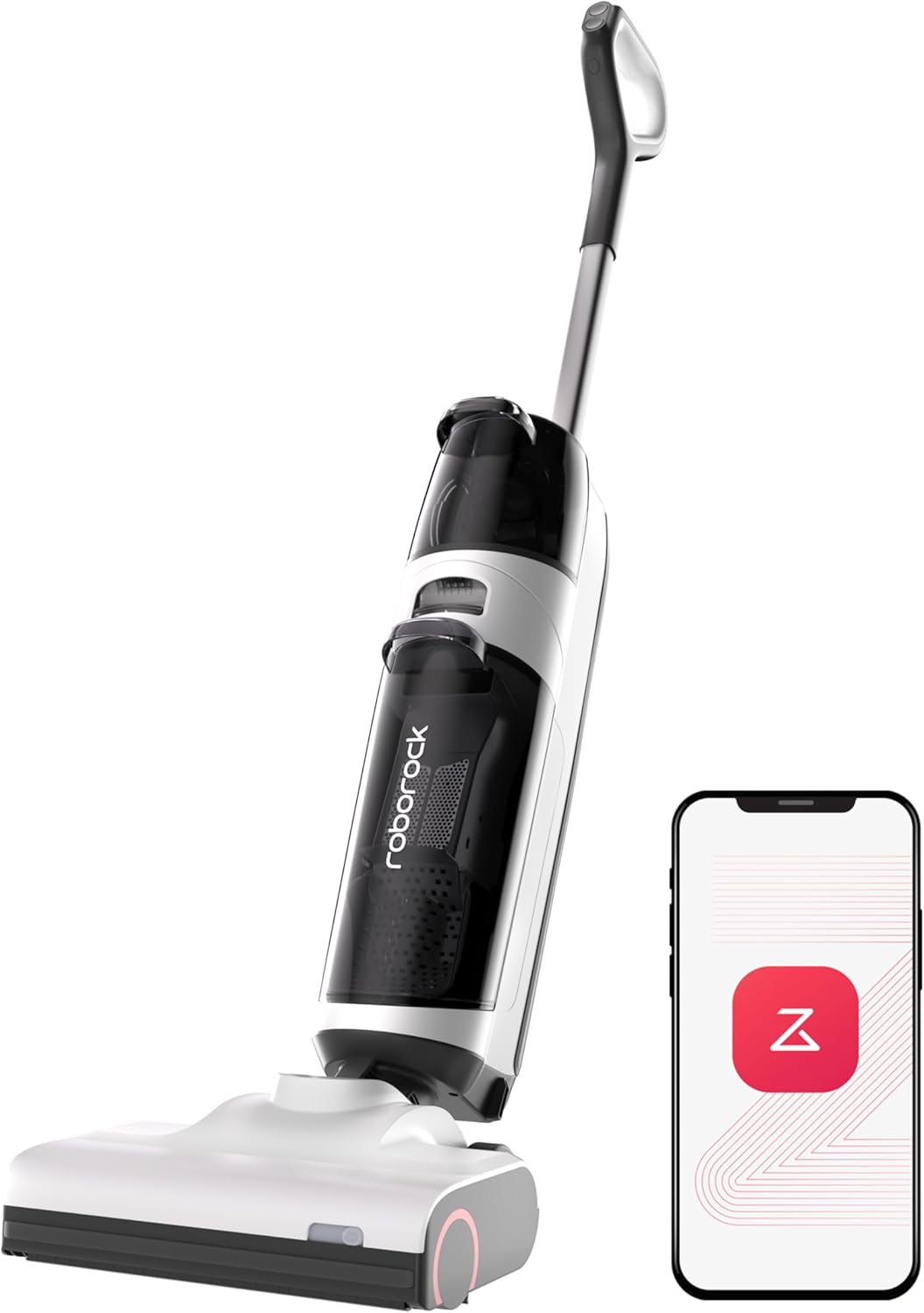 roborock Dyad Air Wet Dry Vacuum Cleaner, Cordless Vacuum Mop Combo with 17000Pa Power Suction, Long Battery, Edge Cleaning, Hardwood Floor Cleaner with Self-Cleaning & Drying System (Refurbished)