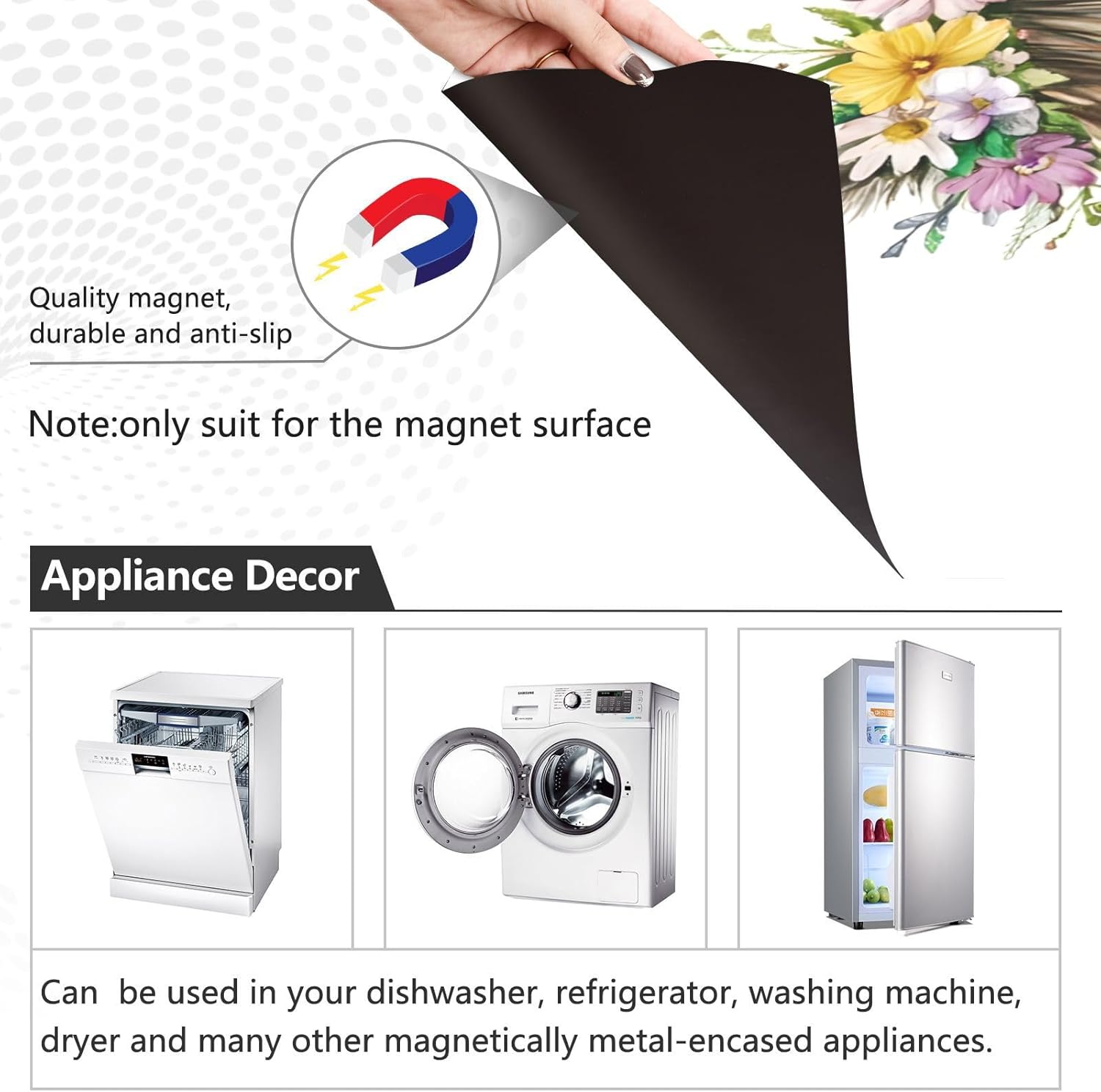 Dishwasher Magnet Cover Large Magnetic Stickers Llama Front Dishwasher Cover Reusable Decal for Home Kitchen Anti-Scratch Refrigerator Decorative Lid Washing Machine Laundry 23