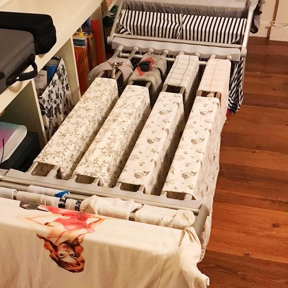 Electric Heated Clothes Airer Dryer - Towel Warmer, 230W Fast Laundry Washing Dr 230W Fast Laundry Washing Drying Indoor Horse Rack, Efficient Laundry Drying Rack for Clothes, Towels, Linens