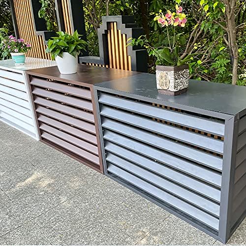 Air Conditioner Cover,Air Conditioner Privacy Fence Decorative Screen,All Weather Anti Theft AC Covers Split Air Conditioner Covers,Air Conditioner Covers for Outside Units,Ac Cover for Outs