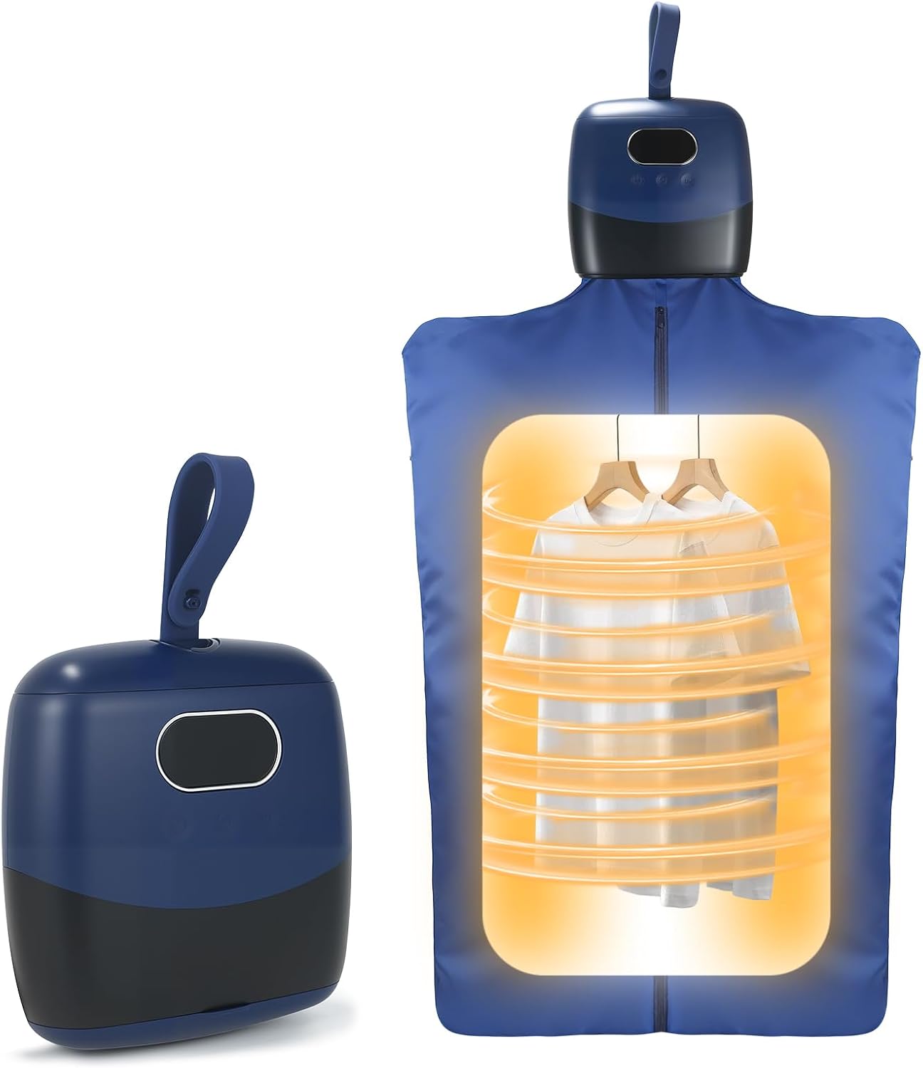 Portable Mini Clothes Dryer, Compact Foldable Electric Drying Machine with Adjustable Timer, Quiet Fast-Drying Design for Home, Apartment, RV, Travel & Dorms