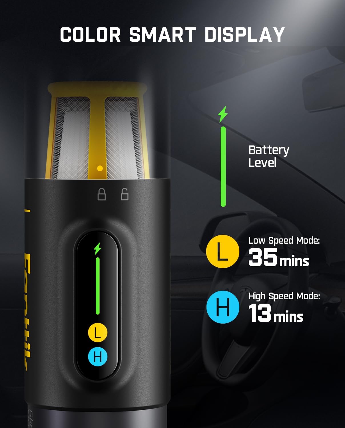 Fanttik Fold V10 Ultra Deluxe Handheld Vacuum Cordless Slim V10 Mix Cordless Car Vacuum