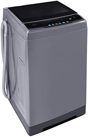 COMFEE’ 1.6 Cu.ft Portable Washing Machine, 11lbs Capacity Fully Automatic Compact Washer & EM720CPL-PMB Countertop Microwave Oven with Sound On/Off