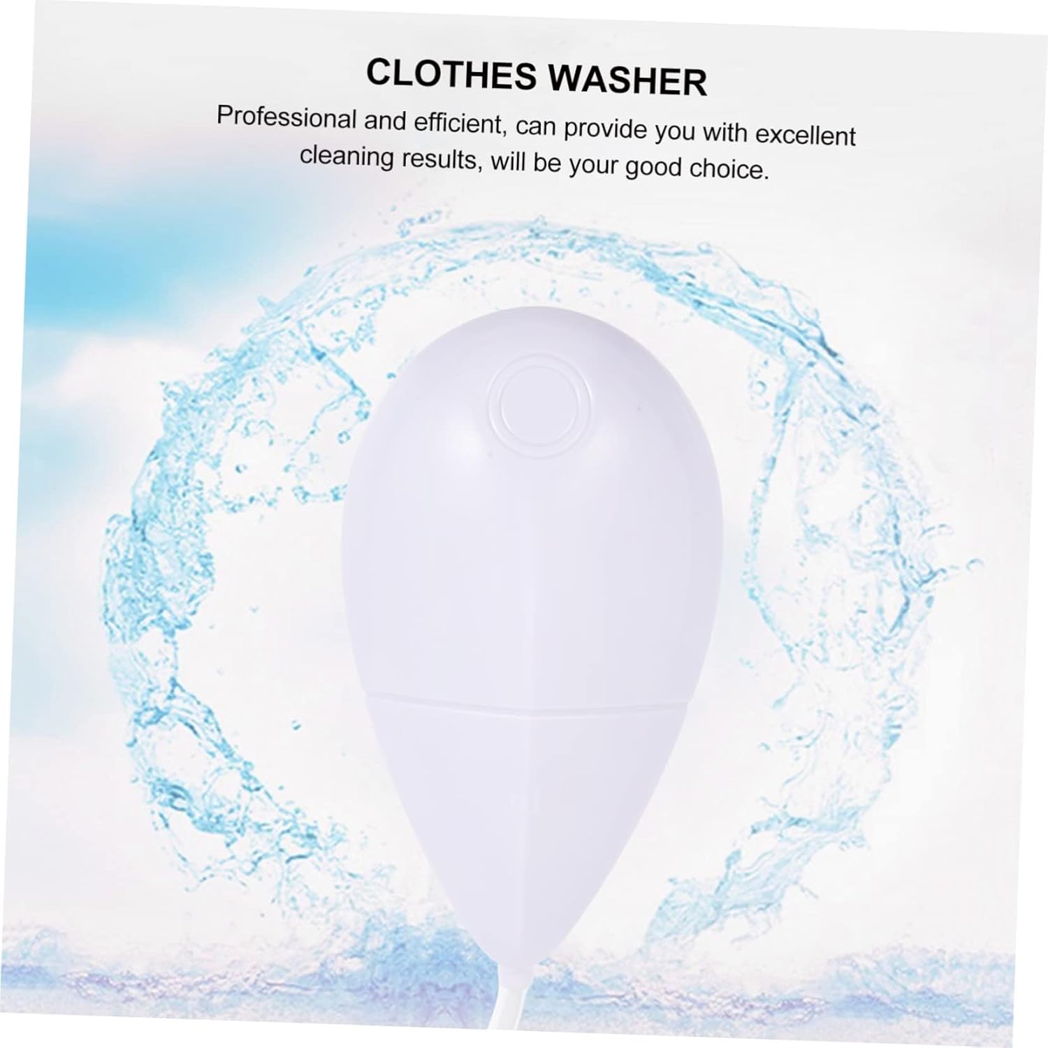 Mini Portable Washer Abs Ultrasonic Bubble Washing Machine for Efficient Laundry Cleaning for Vegetables, Fruits, Underwear Travel Use