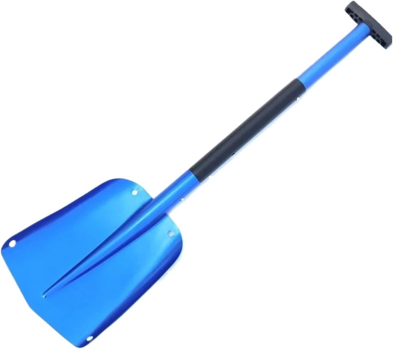 Retractable Outdoor Snow Shovel Ice Winter Remover Tool Camping Garden Folding(Blue with Box)