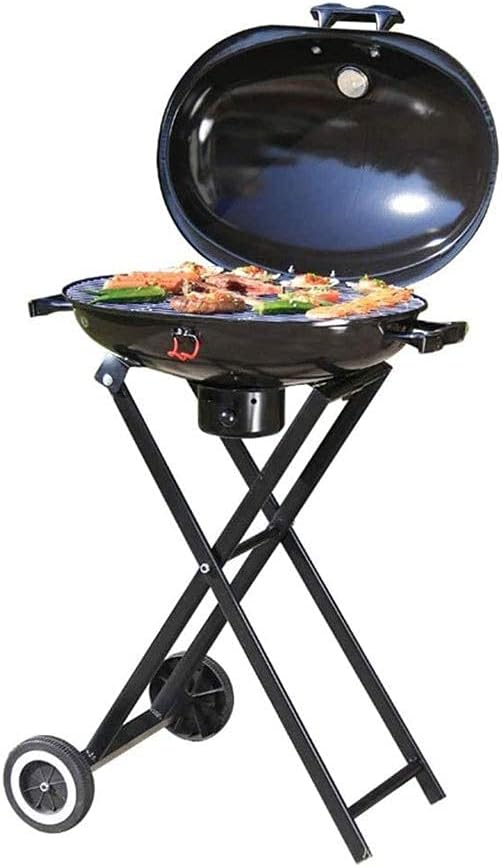 BBQ Grill Outdoor Barbecue Outdoor Car Grill 3-6 People Charcoal Oven with Wheels Sliding Mobile Grill Trolley Case Oven Stereo Camping Portable Oven