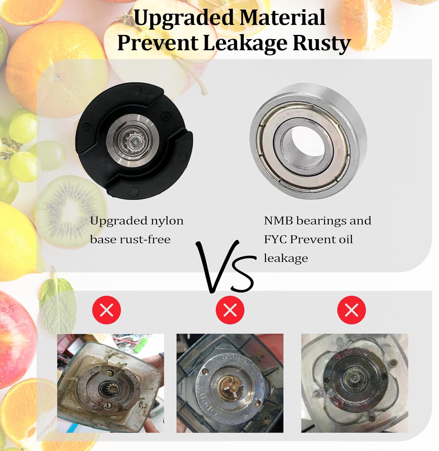 Blender Pitcher 64oz, Compatible with 5200 5000 5300 6300 VM0101 VM0103 VM0197 Classic/Explorian/Commercial Series etc Container Jar Cup, 2-year full warranty