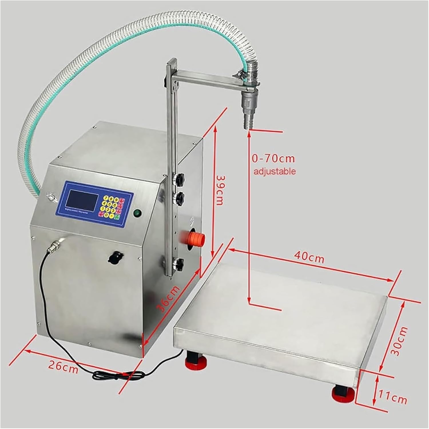 Liquid Filling Machine, Honey Filling Machine, Liquid Filling Machine, Diaphragm Pump, For Perfume Laundry Detergent