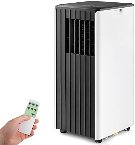 ARLIME Portable Air Conditioners, 8000 BTU Air Unit Cools up to 250 sq. ft. Freestanding Air Cooler w/Fan & Dehumidifier, Remote Control, Window Mount Kits for Home Office