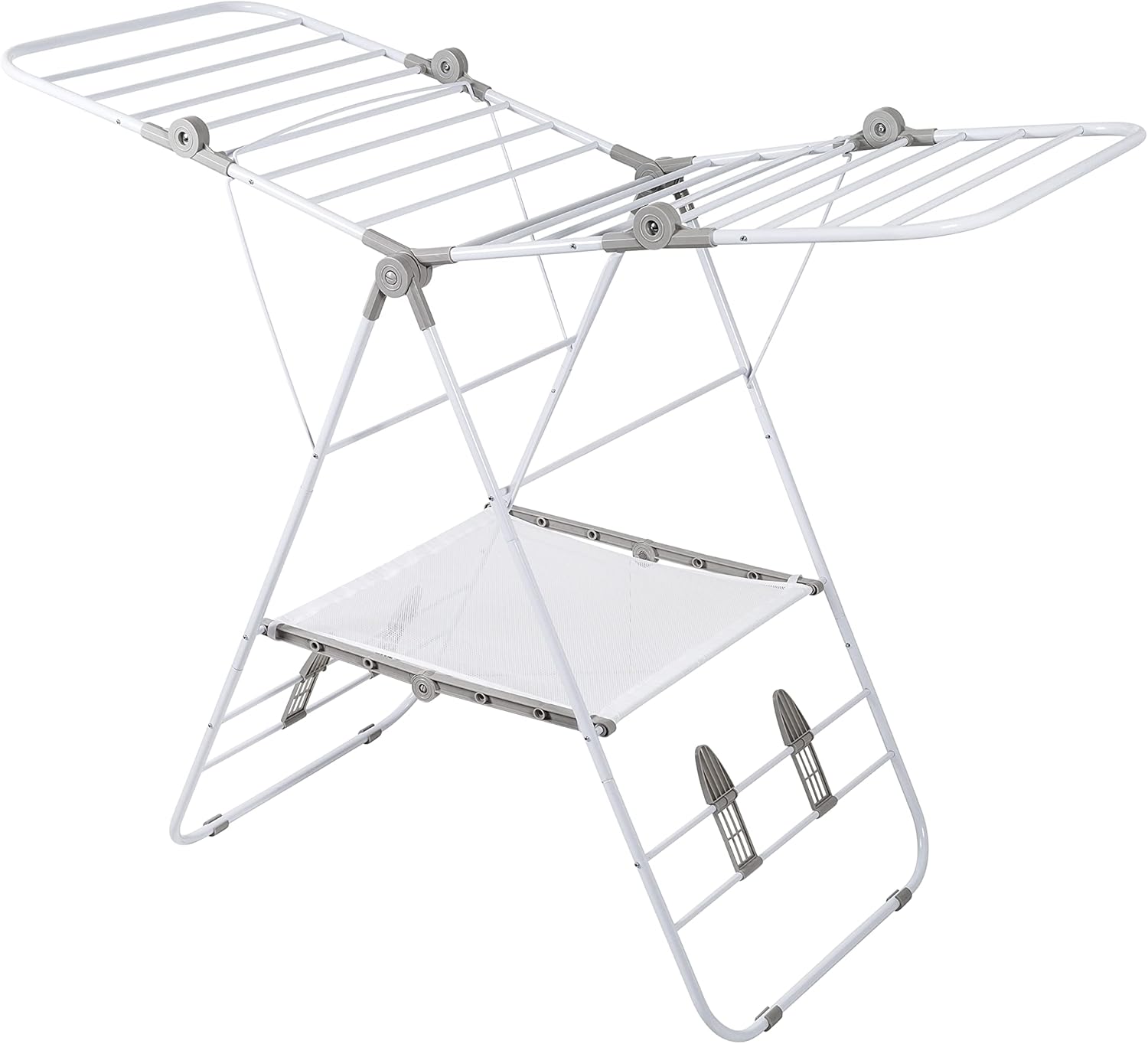 Honey Can Do Large Expandable and Collapsible Gullwing Clothes Drying Rack DRY-09805 White