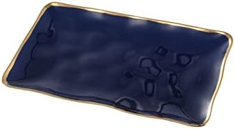 Pampa Bay Thin and Blue Rectangular Platter