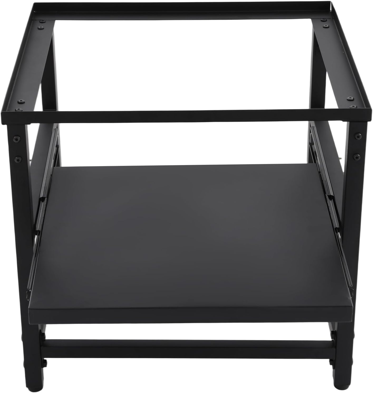 Washing Machine Pedestal Stand with Storage Shelf, 330lbs Heavy Duty Washer Dryer Base, Adjustable Laundry Appliance Riser with Leveling Feet, Anti-Vibration (Black)